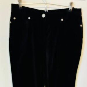 Yansi Fugel black velvet jeans